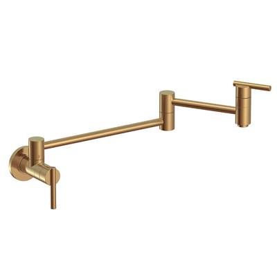 Gerber Parma Wall Mount Pot Filler - 2.2 GPM in Brushed Bronze