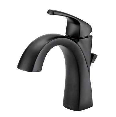 Gerber Plumbing Vaughn Single Hole Bathroom Faucet - Pop-Up Drain - 1.2 GPM in Satin Black