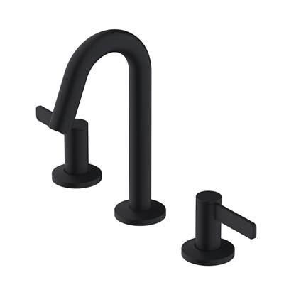 Gerber Plumbing Amalfi Widespread Bathroom Sink Faucet - 2-Handle - Metal Touch Down Drain - 1.2 GPM in Satin Black