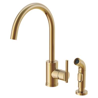 Gerber Plumbing Parma Kitchen Faucet - Single Handle - Side Spray - 1.75 GPM/2.2 GPM in Brushed Bronze