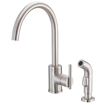 Gerber Plumbing Parma Kitchen Faucet - Single Handle - Side Spray - 1.75 GPM/2.2 GPM in Stainless Steel