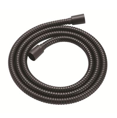 Gerber Plumbing 72" All Metal Interlock Hand Shower Hose with Brass Conicals in Satin Black