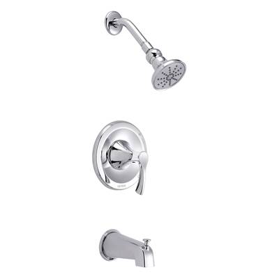 Gerber Plumbing Antioch 1H Tub and Shower Trim - Diverter on Spout - Treysta Cartridge - 1.75 GPM in Chrome