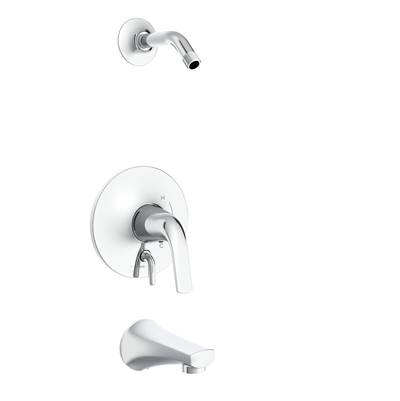 Gerber Plumbing Lemora 1H Tub and Shower Trim - Treysta Cartridge - Diverter on Valve - Less Showerhead in Chrome
