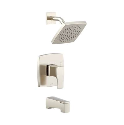 Gerber Plumbing Tribune 1-Handle Tub And Shower Trim - Treysta Cartridge - 1.75 GPM in Brushed Nickel
