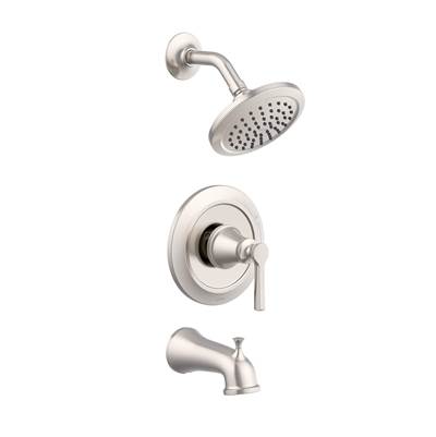 Gerber Plumbing Northerly 1-Handle Tub And Shower Trim - Treysta Cartridge - 1.75 GPM in Brushed Nickel