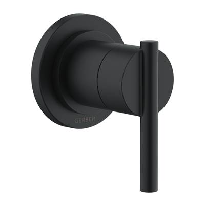 Gerber Parma 1H Trim Kit for Volume Control and Diverter Valves in Satin Black