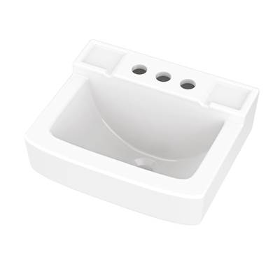 Gerber West Point Wall Hung Lavatory - 14" x 12" - 4" CC in White