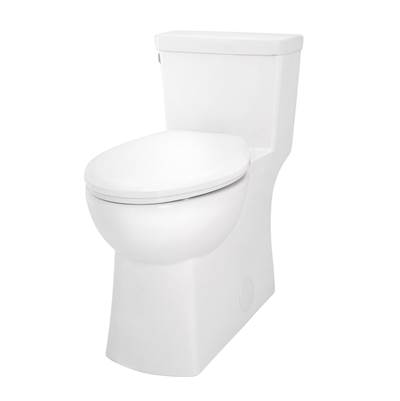Gerber Plumbing Burr Ridge Toilet - 1.28 GPF - 12" Rough-in - ADA Elongated in White