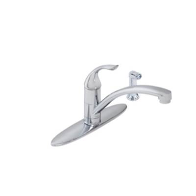 Gerber Viper One-Handle Kitchen Faucet - Spray with Deck Plate - 1.75 / 2.2 GPM in Chrome