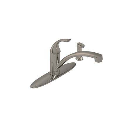 Gerber Viper One-Handle Kitchen Faucet - Spray with Deck Plate - 1.75 / 2.2 GPM in Stainless Steel