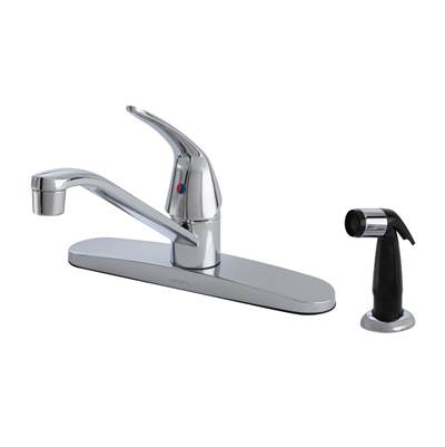 Gerber Plumbing Maxwell SE Four Hole Kitchen Faucet - One Handle - Spray - Washerless Cartridge - 1.75 GPM in Chrome