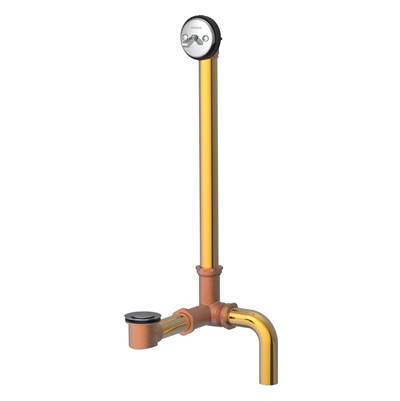 Gerber Classics Pop-up Drain - Roman Tub - Side Outlet Installation in Chrome