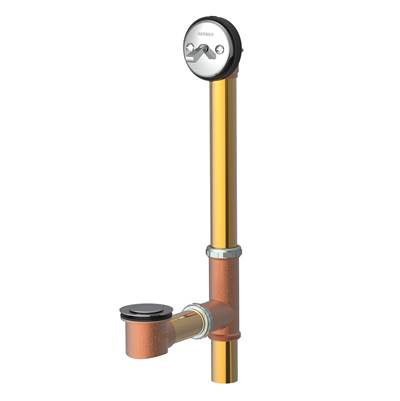 Gerber Classics Pop-up Fit-all 20 Gauge Drain - Standard Tub - Horizontal Installation in Chrome