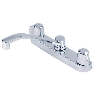 Gerber Classics Two-Handle Kitchen Faucet - 8" D-Tube Spout - 1.75 GPM in Chrome