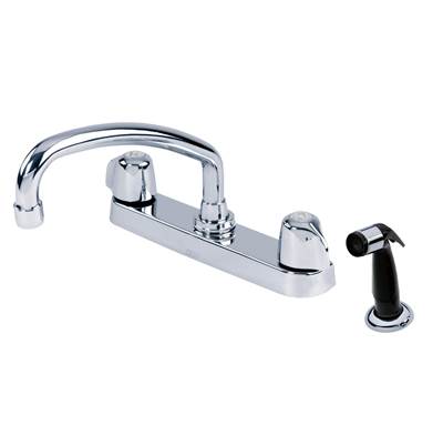 Gerber Classics Two-Handle Kitchen Faucet - Spray - Tubular Spout - 1.75 GPM in Chrome