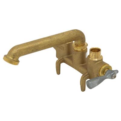 Gerber Plumbing Gerber Classics 2-Handle Clamp-On Laundry Faucet - Direct Sweat Connections - Unthreaded Spout - 2.2 GPM in Rough Brass