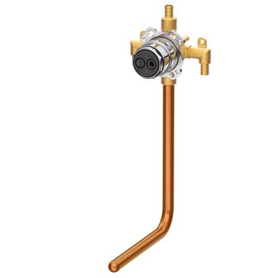 Gerber Plumbing Treysta Tub & Shower Valve - Vertical Inputs - Without Stops - Crimp Pex in Chrome