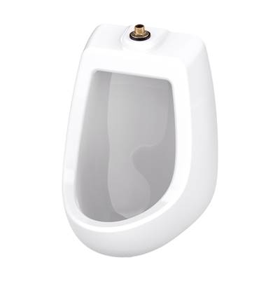Gerber Plumbing North Point 0.125/0.5/1.0 GPF Urinal - Washout - Top Spud - Half Stall in White