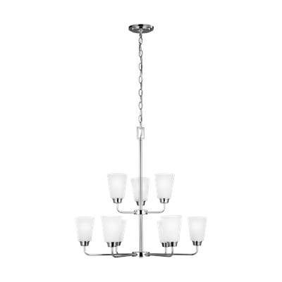 Generation Lighting Kerrville 9-Light Chandelier in Chrome