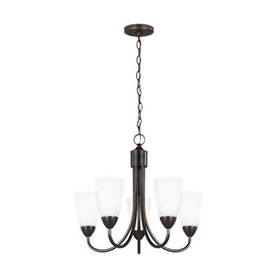 Generation Lighting Seville 5-Light Chandelier - Single Tier in Bronze
