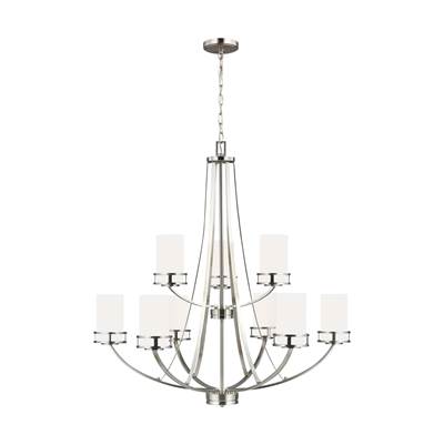 Generation Lighting Robie 9-Light Chandelier in Brushed Nickel