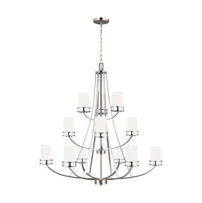 Generation Lighting Robie 12-Light Chandelier in Brushed Nickel