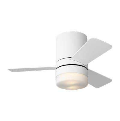 Generation Lighting Era 32 Hugger LED Ceiling Fan - Light Kit - Matte White Blades in Matte White
