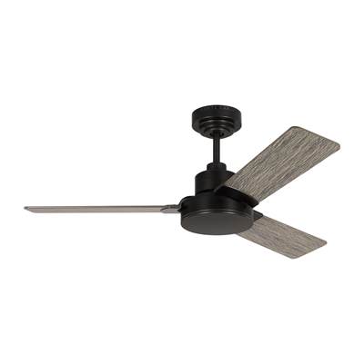 Generation Lighting Jovie 44 Ceiling Fan - Light Grey Weathered Oak Blades in Aged Pewter