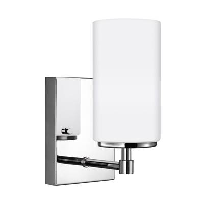 Generation Lighting Alturas One-Light Wall Torchier in Chrome