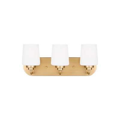Generation Lighting Windom 3-Light Vanity Sconce in Satin Brass