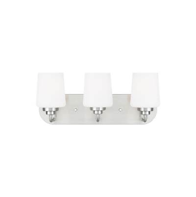 Generation Lighting Windom 3-Light Vanity Sconce in Brushed Nickel