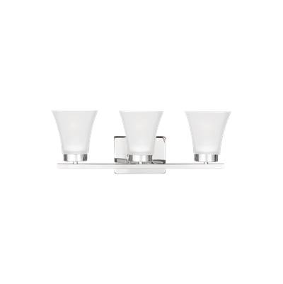 Generation Lighting Bayfield 3-Light Vanity Sconce in Chrome