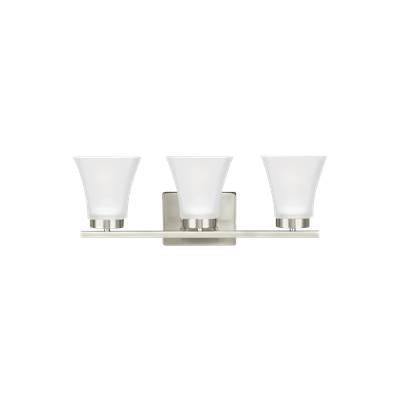 Generation Lighting Bayfield 3-Light Vanity Sconce in Brushed Nickel