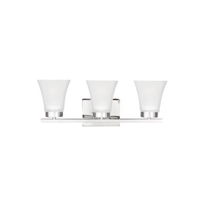 Generation Lighting Bayfield 3-Light Vanity Sconce in Chrome