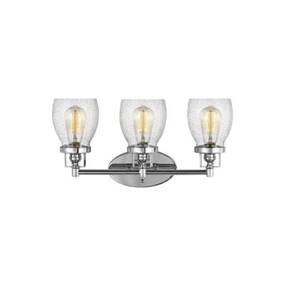 Generation Lighting Belton Three-Light Vanity Light in Chrome