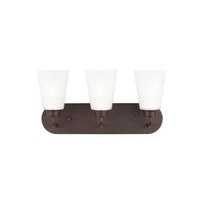 Generation Lighting Kerrville Three-Light Vanity Light in Bronze