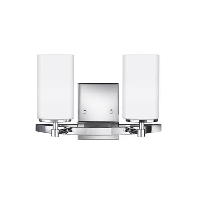 Generation Lighting Alturas Two-Light Vanity Light in Chrome