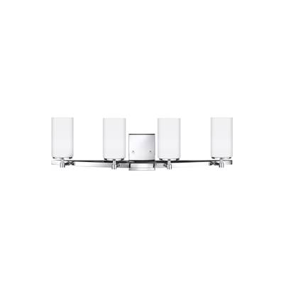 Generation Lighting Alturas Four-Light Vanity Wall / Bath in Chrome