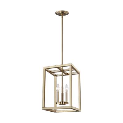 Generation Lighting Moffet Street Hall/Foyer - Small - 3-Light in Satin Brass