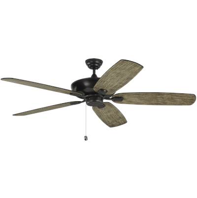 Generation Lighting Colony 60 Ceiling Fan in Aged Pewter with Light Grey Weathered Oak Blades
