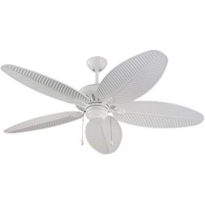 Generation Lighting Cruise Outdoor 52 Ceiling Fan in White White Grain