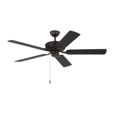 Generation Lighting Linden 52 Ceiling Fan - Reversible Blades in Bronze with Bronze / American Walnut