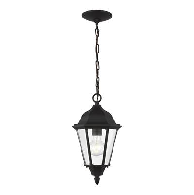 Generation Lighting Bakersville One Light Outdoor Pendant in Black