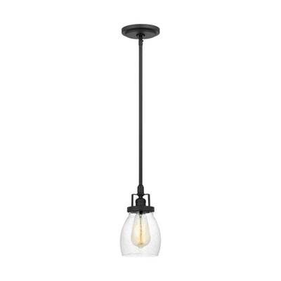 Generation Lighting Belton Mini Pendant - Bulbs Included in Midnight Black