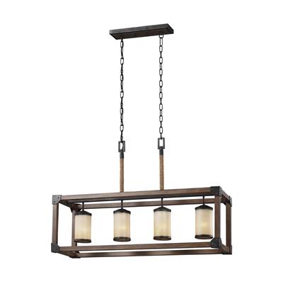 Generation Lighting Dunning 4-Light Island Pendant in Stardust