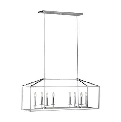 Generation Lighting Perryton 8-Light Island Pendant in Chrome