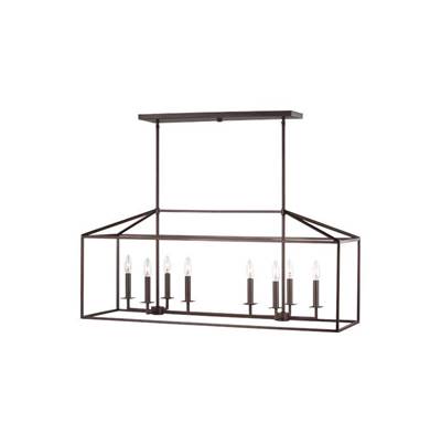 Generation Lighting Perryton 8-Light Island Pendant in Bronze