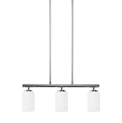 Generation Lighting Oslo 3-Light Island Pendant in Chrome