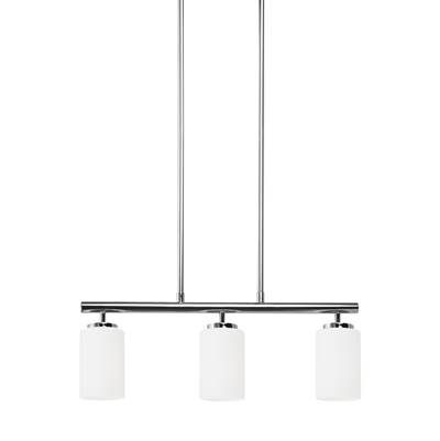 Generation Lighting Oslo 3-Light Island Pendant in Chrome